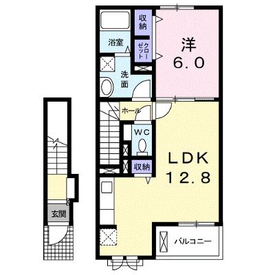 オンフォレスト岩国Ａ 203【管理NO：1-020299401-02030】 ★家具家電は申し込み後に搬入します★ ★2026年10月中旬入居可能★の物件画像