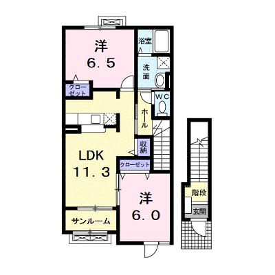 フォンテーヌ・ポルトⅠ 203【管理NO：1-014739201-02030】 ★家具家電は申し込み後に搬入します 2026年07月中旬入居可能の物件画像