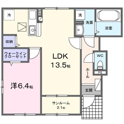 オークガーデン　Ⅱ 101【管理NO：1-027726202-01010】 ★家具家電は申し込み後に搬入します 2026年08月上旬入居可能の物件画像