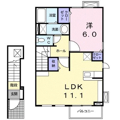 エアリーⅠ 203【管理NO：1-016443901-02030】 ★家具家電は申し込み後に搬入します 2026年08月下旬入居可能の物件画像