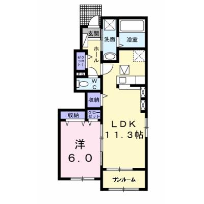 サンヴェール長者ヶ台　Ｂ 101【管理NO：1-024805302-01010】 ★家具家電は申し込み後に搬入します★ ★2026年08月下旬入居可能★の物件画像
