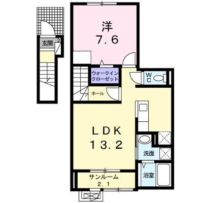 シェーネ 203【管理NO：1-023576101-02030】 ★家具家電は申し込み後に搬入します 2026年09月中旬入居可能の物件画像
