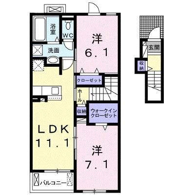 ル　ソレイユ　アスカ　Ｓ 202【管理NO：1-026388301-02020】 ★家具家電は申し込み後に搬入します 2026年08月下旬入居可能の物件画像