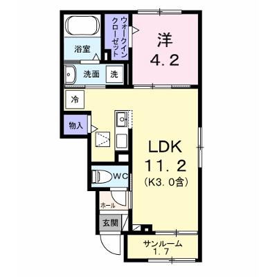 ソフィアツー 106【管理NO：1-028444801-01060】 ★家具家電は申し込み後に搬入します 2027年01月下旬入居可能の物件画像