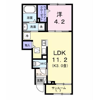 ソフィアツー 104【管理NO：1-028444801-01040】 ★家具家電は申し込み後に搬入します★ ★2027年01月下旬入居可能★の物件画像