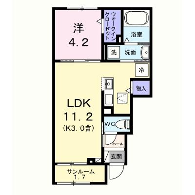 ソフィアツー 102【管理NO：1-028444801-01020】 ★家具家電は申し込み後に搬入します 2027年01月下旬入居可能の物件画像