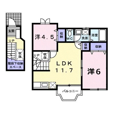グランドコート初馬　Ⅱ 202【管理NO：1-010577101-02020】 ★家具家電は申し込み後に搬入します 2026年08月下旬入居可能の物件画像