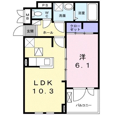 サン・ジェルメ 103【管理NO：1-023995101-01030】 ★家具家電は申し込み後に搬入します★ ★2026年09月中旬入居可能★の物件画像