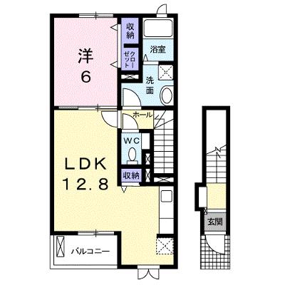 アンディーＫ．Ｋ 201【管理NO：1-021718301-02010】 ★家具家電は申し込み後に搬入します★ ★2026年10月上旬入居可能★の物件画像
