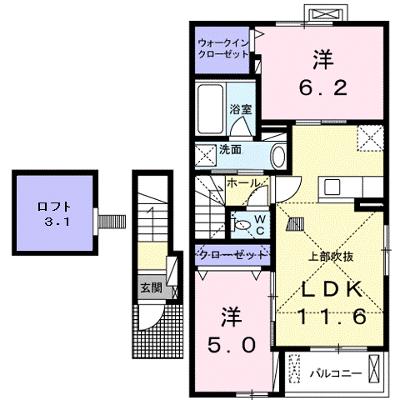 スリーズⅠ 202【管理NO：1-023027101-02020】 ★家具家電は申し込み後に搬入しますの物件画像