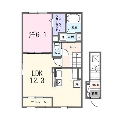 浄雲五番館 201【管理NO：1-028393301-02010】 ★家具家電は申し込み後に搬入します 2026年12月下旬入居可能の物件画像