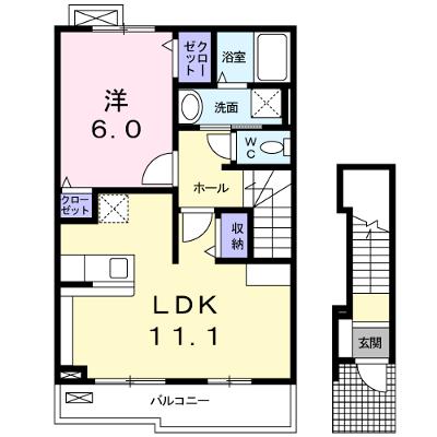 グリーンフラワーガーデン 202【管理NO：1-018277901-02020】 ★家具家電は申し込み後に搬入しますの物件画像