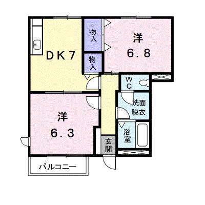 メゾン・フリージアＣ 101【管理NO：1-009542203-01010】 ★家具家電は申し込み後に搬入します★の物件画像