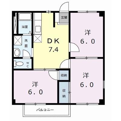 ハイツ久得ⅡＢ 201【管理NO：1-006651702-02010】 ★家具家電は申し込み後に搬入します★の物件画像