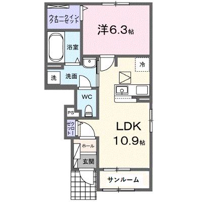 プラネッツ・リラン　Ⅱ 103【管理NO：1-027649702-01030】 ★家具家電は申し込み後に搬入します★の物件画像