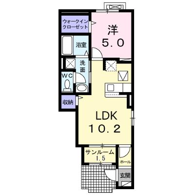 グリーンヒル 102【管理NO：1-026234601-01020】 ★家具家電は申し込み後に搬入します★ ★2026年08月下旬入居可能★の物件画像