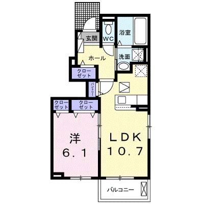 オプス多肥　壱 101【管理NO：1-027117701-01010】 ★家具家電は申し込み後に搬入します★ ★2026年09月中旬入居可能★の物件画像
