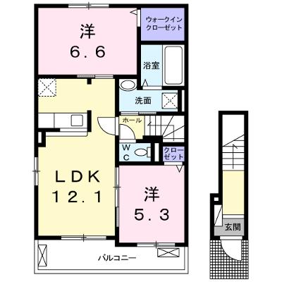 Ｋ２フローラ 201【管理NO：1-022976201-02010】 ★家具家電は申し込み後に搬入します 2026年08月下旬入居可能の物件画像