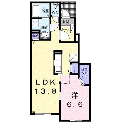 ボヌール・デ・ラ・メゾンⅠ 102【管理NO：1-021464001-01020】 ★家具家電は申し込み後に搬入しますの物件画像
