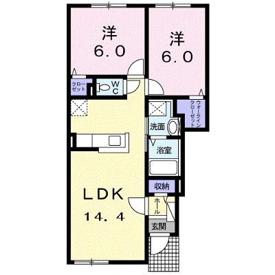 ｅａｓｔ　ｔｗｏ　愛国 102【管理NO：1-022393101-01020】 ★家具家電は申し込み後に搬入します 2026年09月上旬入居可能の物件画像