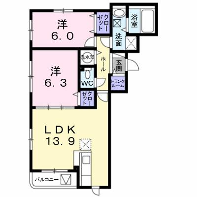 グランド　コモンズ 205【管理NO：1-015463501-02050】 ★家具家電は申し込み後に搬入します★ ★2026年09月下旬入居可能★の物件画像