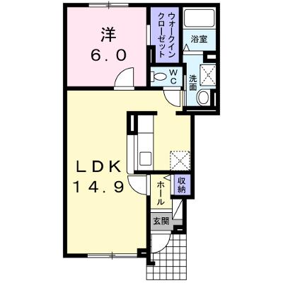 ソレイユ　Ⅲ 101【管理NO：1-017402201-01010】 ★家具家電は申し込み後に搬入します★ ★2026年09月上旬入居可能★の物件画像