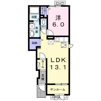 セレーノＤ 103【管理NO：1-019209601-01030】 ★家具家電は申し込み後に搬入します★ ★2026年08月下旬入居可能★の物件画像