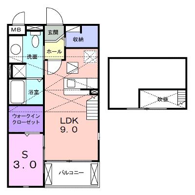 メゾン　ドゥ　ソレイユ 201【管理NO：1-015670401-02010】 ★家具家電は申し込み後に搬入します★ ★2026年08月中旬入居可能★の物件画像