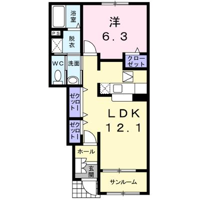 パインリーフ城東 102【管理NO：1-014049001-01020】 ★家具家電は申し込み後に搬入します 2026年09月中旬入居可能の物件画像