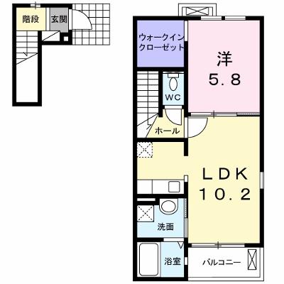 プリムヴェール 201【管理NO：1-018051501-02010】 ★家具家電は申し込み後に搬入します 2026年08月下旬入居可能の物件画像