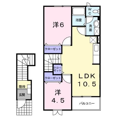 Ｋ－１３Ａ 202【管理NO：1-010803901-02020】 ★家具家電は申し込み後に搬入します★ ★2026年08月下旬入居可能★の物件画像