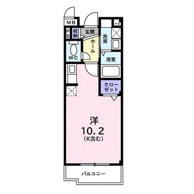 プリムローズ　Ⅱ 207【管理NO：1-015597201-02070】 ★家具家電は申し込み後に搬入します 2026年08月下旬入居可能の物件画像