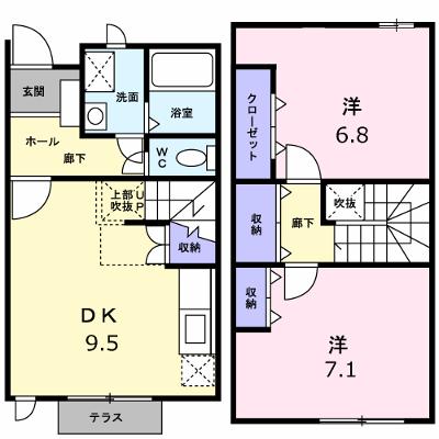 メゾンパルテール　Ｂ 101【管理NO：1-010276402-01010】 ★家具家電は申し込み後に搬入します★ ★2026年08月下旬入居可能★の物件画像
