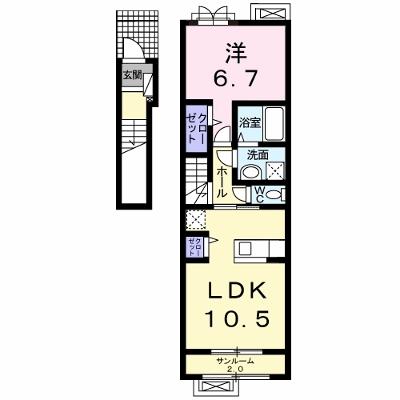 フレスクーラ 202【管理NO：1-018905101-02020】 ★家具家電は申し込み後に搬入します★の物件画像