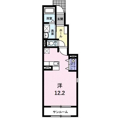 ガーデン　ハーモニーＢ 101【管理NO：1-016655302-01010】 ★家具家電は申し込み後に搬入します★ ★2026年08月下旬入居可能★の物件画像