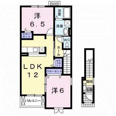 プリムローズ　Ｂ 203【管理NO：1-014699502-02030】 ★家具家電は申し込み後に搬入します 2026年08月下旬入居可能の物件画像