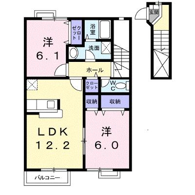 プラシード　Β 202【管理NO：1-011950802-02020】 ★家具家電は申し込み後に搬入します 2026年09月中旬入居可能の物件画像