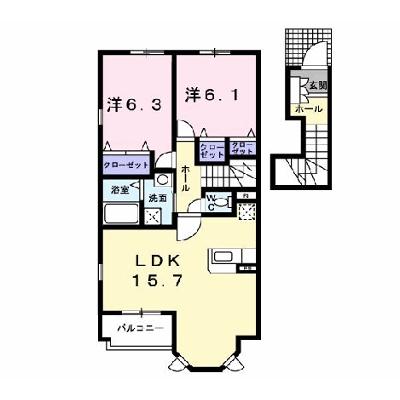メゾン　シャルマンＢ棟 205【管理NO：1-014995602-02040】 ★家具家電は申し込み後に搬入します 2026年09月上旬入居可能の物件画像
