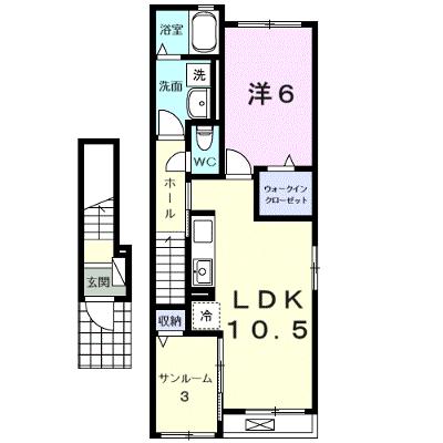 フェリーチェ東天王町　Ⅱ 203【管理NO：1-027510402-02030】 ★家具家電は申し込み後に搬入します 2026年09月中旬入居可能の物件画像