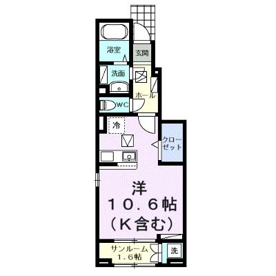Ｔ．ｍ　Ⅱ 102【管理NO：1-026594501-01020】 ★家具家電は申し込み後に搬入します 2026年08月下旬入居可能の物件画像