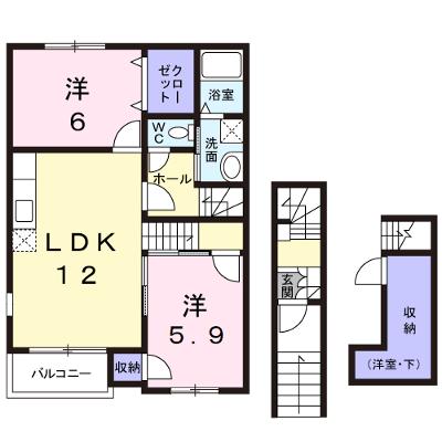 カーサ　ミーア 201【管理NO：1-013858201-02010】 ★家具家電は申し込み後に搬入します★ ★2026年09月中旬入居可能★の物件画像