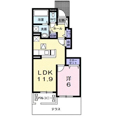 ラビットレジデンス八日市 105【管理NO：1-025840901-01050】 ★家具家電は申し込み後に搬入します★の物件画像