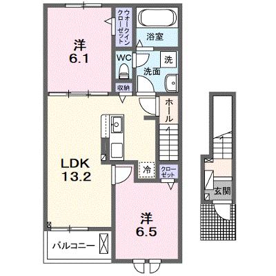 ライズ 206【管理NO：1-027015501-02050】 ★家具家電は申し込み後に搬入します 2026年10月中旬入居可能の物件画像