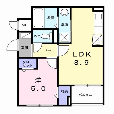 エアリーⅤ 305【管理NO：1-027981601-03040】 ★家具家電は申し込み後に搬入します★ ★2026年08月下旬入居可能★の物件画像