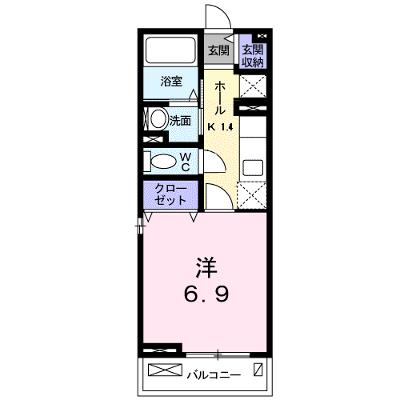 フェリーチェ 206【管理NO：1-018889501-02050】 ★家具家電は申し込み後に搬入します★ ★2026年08月下旬入居可能★の物件画像