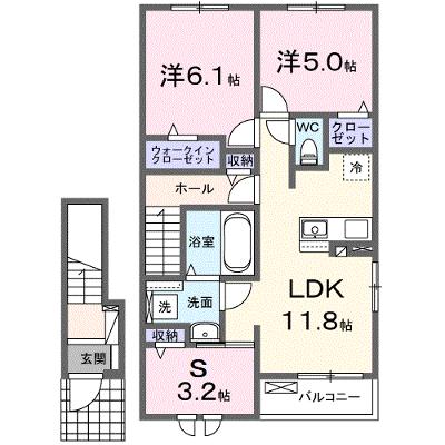 クラール倉治Ｅ 203【管理NO：1-028498001-02030】 ★家具家電は申し込み後に搬入します 2026年09月下旬入居可能の物件画像