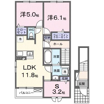クラール倉治Ｄ 201【管理NO：1-028204704-02010】 ★家具家電は申し込み後に搬入します 2026年09月下旬入居可能の物件画像