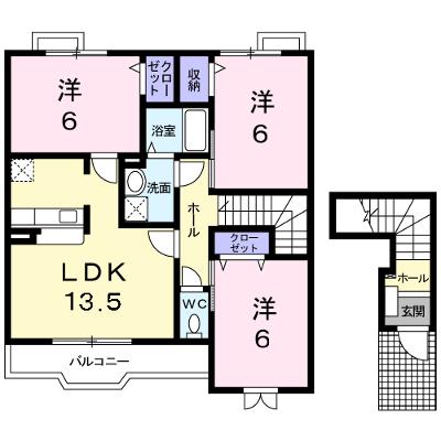 カレントⅡ 201【管理NO：1-012749302-02010】 ★家具家電は申し込み後に搬入します★ ★2026年09月上旬入居可能★の物件画像
