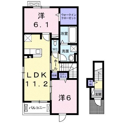 プレジールⅠ 201【管理NO：1-024898601-02010】 ★家具家電は申し込み後に搬入します 2026年08月下旬入居可能の物件画像
