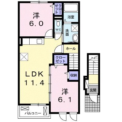 ベル　アンジュ 204【管理NO：1-019888701-02040】 ★家具家電は申し込み後に搬入します 2026年08月下旬入居可能の物件画像